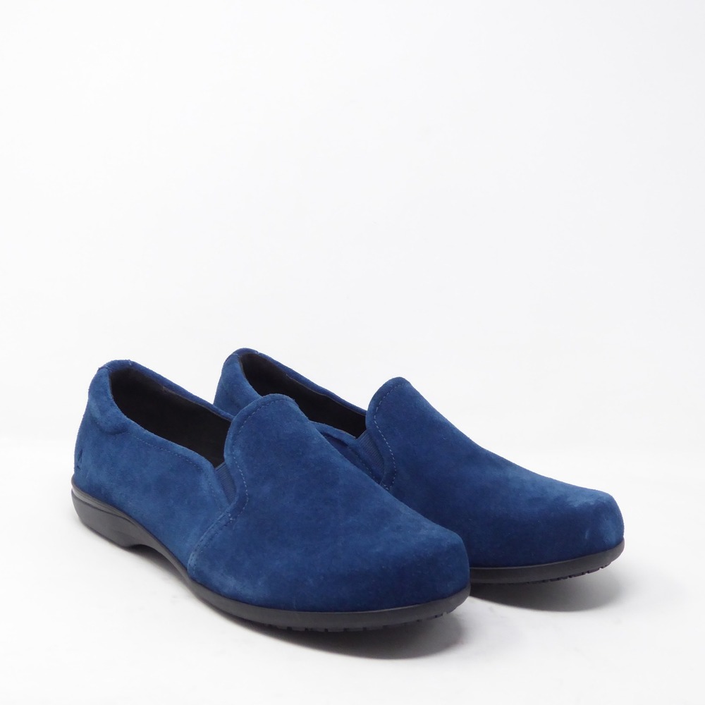 ABEO Women Loafers Blue Suede Ayka Slip On Comfort Shoes 11 Metatarsal